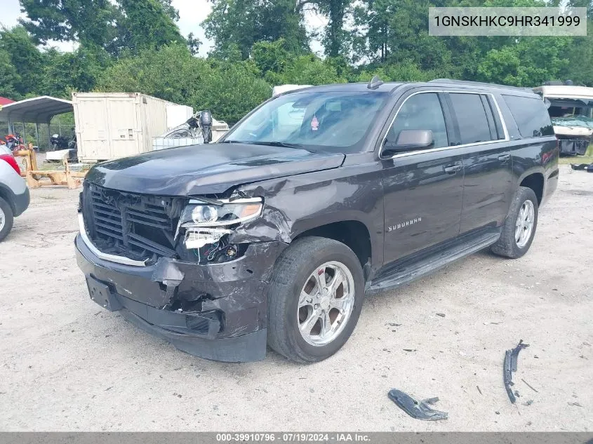 2017 Chevrolet Suburban Lt VIN: 1GNSKHKC9HR341999 Lot: 39910796