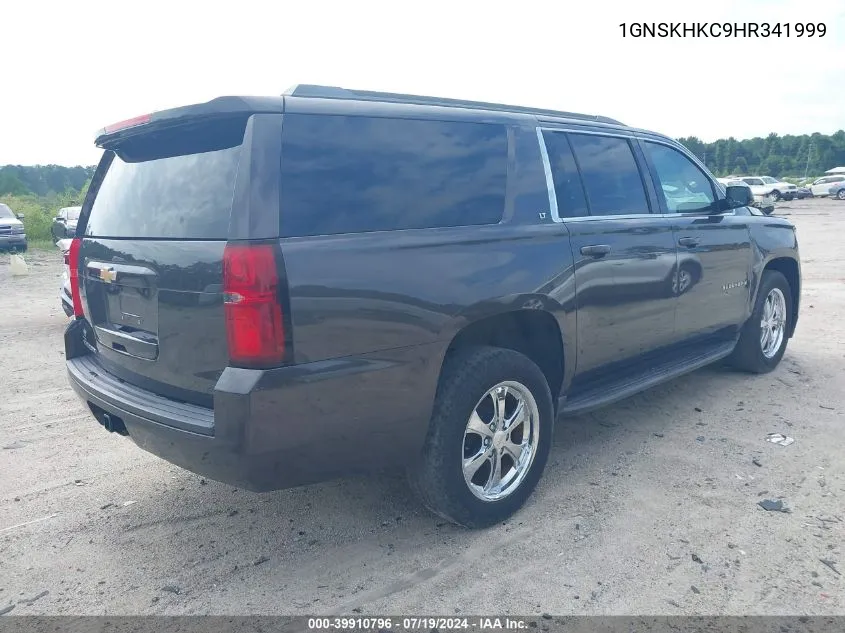 2017 Chevrolet Suburban Lt VIN: 1GNSKHKC9HR341999 Lot: 39910796