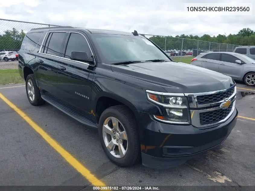 1GNSCHKC8HR239560 2017 Chevrolet Suburban Lt