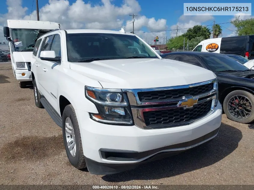 2017 Chevrolet Suburban Lt VIN: 1GNSCHKC6HR175213 Lot: 40028610