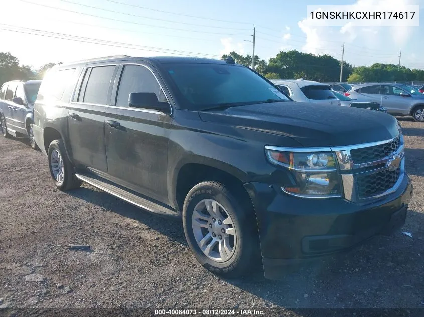 2017 Chevrolet Suburban Lt VIN: 1GNSKHKCXHR174617 Lot: 40084073