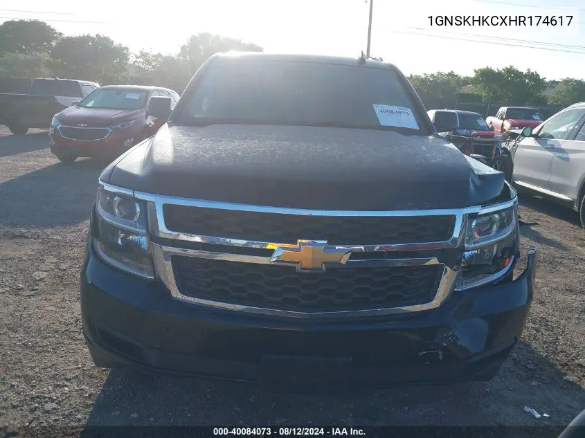 1GNSKHKCXHR174617 2017 Chevrolet Suburban Lt