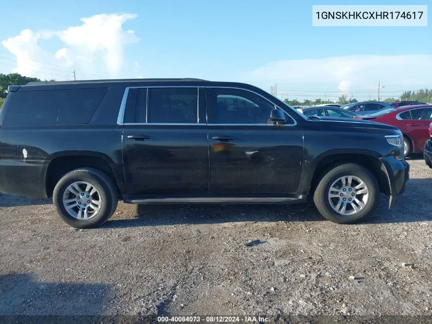 1GNSKHKCXHR174617 2017 Chevrolet Suburban Lt