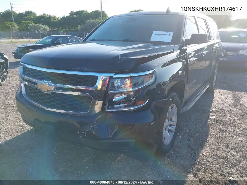 1GNSKHKCXHR174617 2017 Chevrolet Suburban Lt