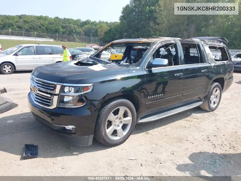 2017 Chevrolet Suburban Premier VIN: 1GNSKJKC8HR200333 Lot: 40287511