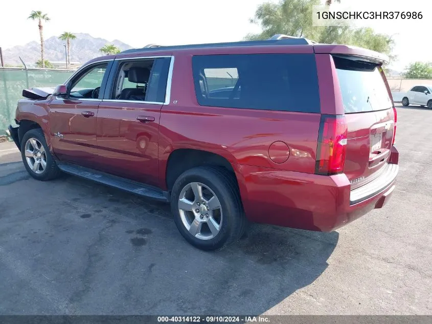 1GNSCHKC3HR376986 2017 Chevrolet Suburban Lt