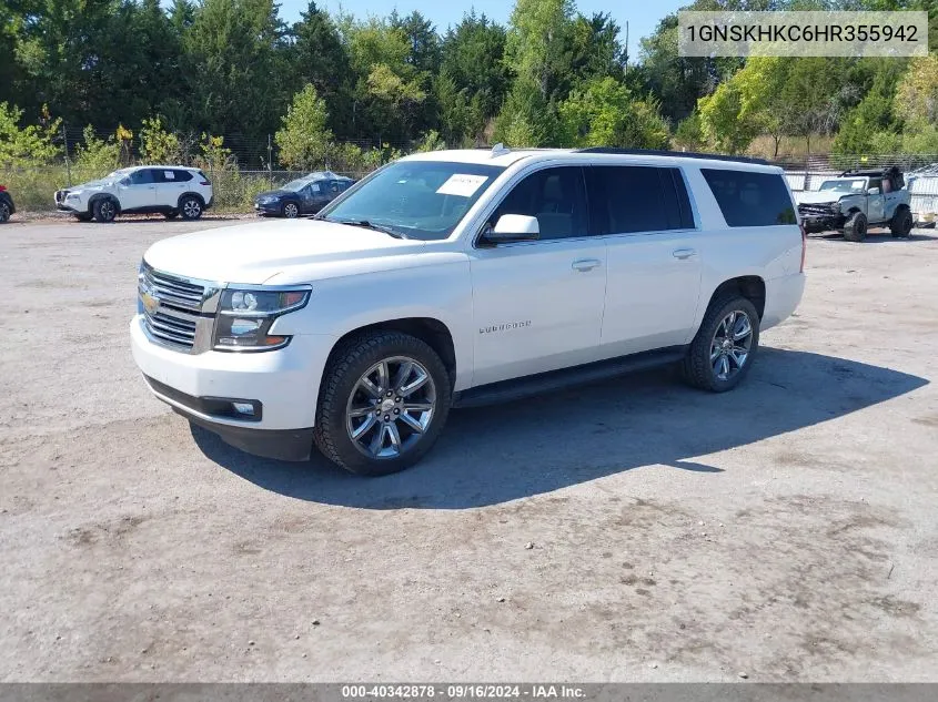 1GNSKHKC6HR355942 2017 Chevrolet Suburban Lt