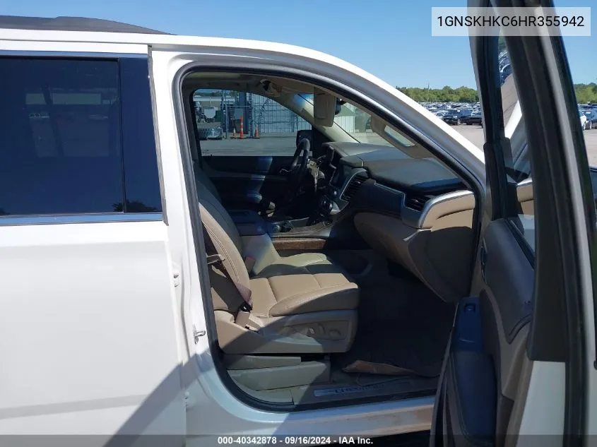 1GNSKHKC6HR355942 2017 Chevrolet Suburban Lt