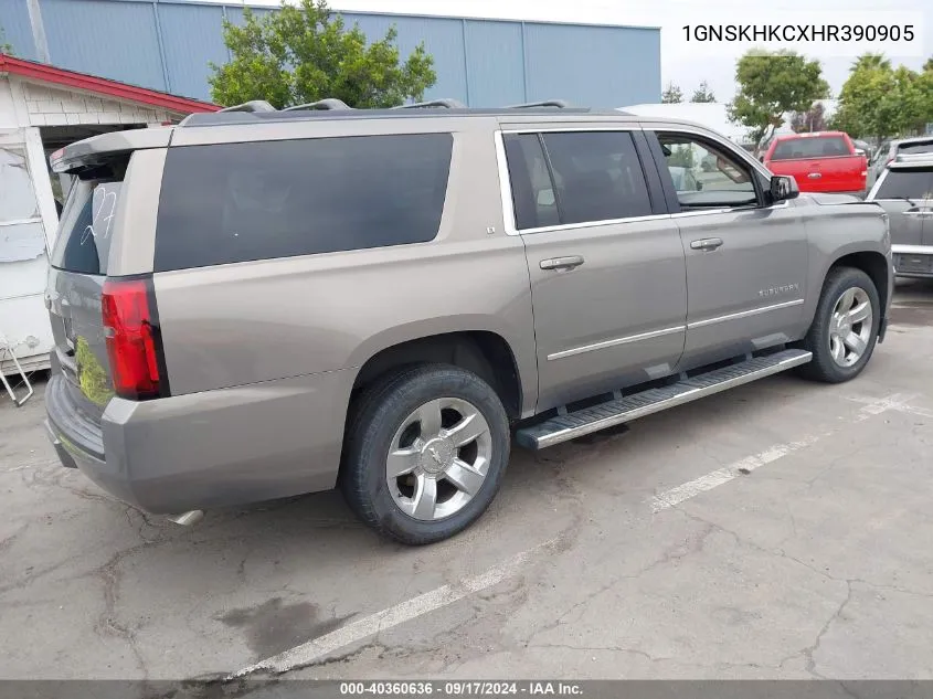 1GNSKHKCXHR390905 2017 Chevrolet Suburban Lt