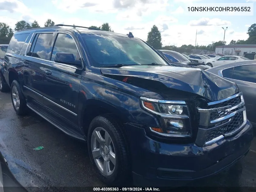 2017 Chevrolet Suburban Lt VIN: 1GNSKHKC0HR396552 Lot: 40395363