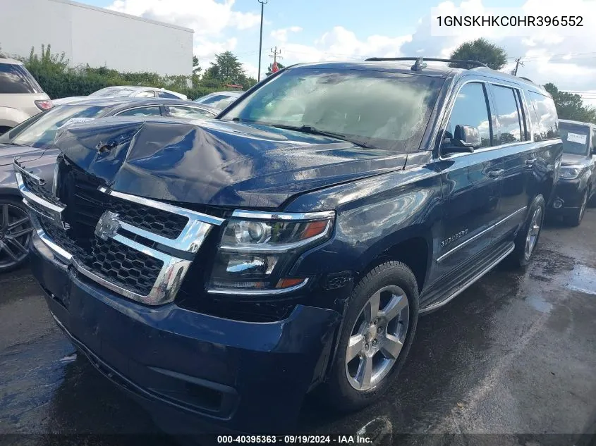 2017 Chevrolet Suburban Lt VIN: 1GNSKHKC0HR396552 Lot: 40395363