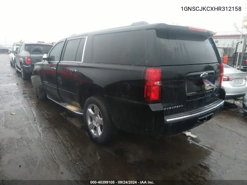 1GNSCJKCXHR312158 2017 Chevrolet Suburban C1500 Premier