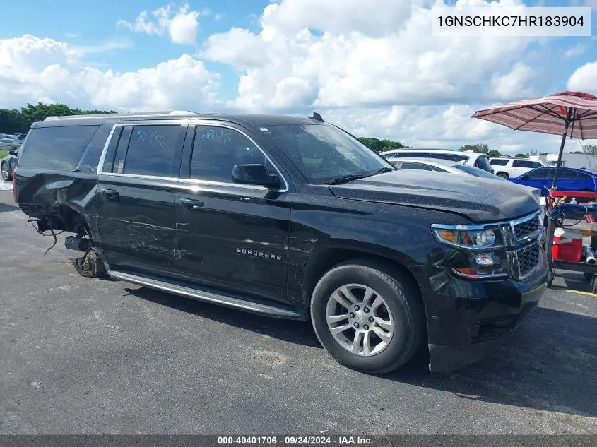 1GNSCHKC7HR183904 2017 Chevrolet Suburban Lt