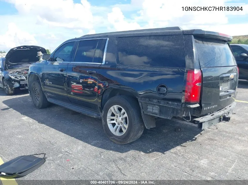 1GNSCHKC7HR183904 2017 Chevrolet Suburban Lt