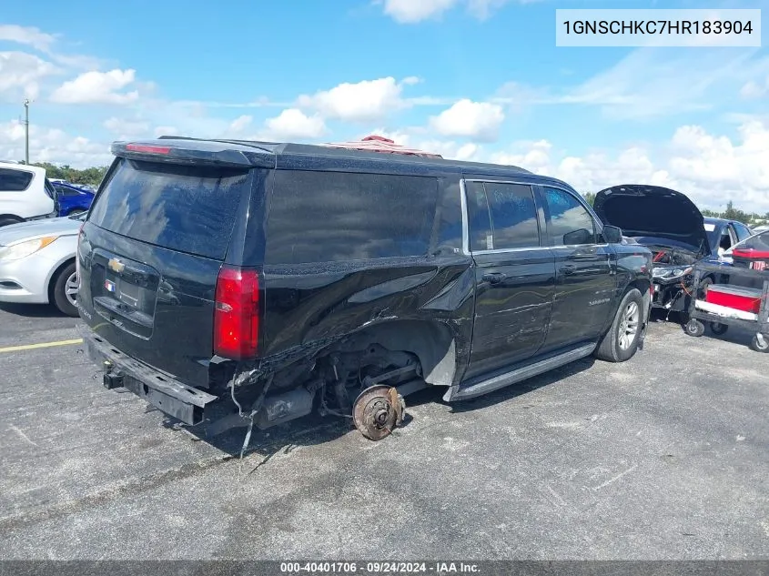 1GNSCHKC7HR183904 2017 Chevrolet Suburban Lt