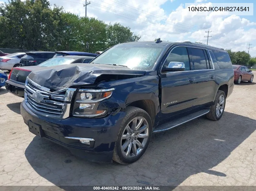 2017 Chevrolet Suburban C1500 Premier VIN: 1GNSCJKC4HR274541 Lot: 40405242