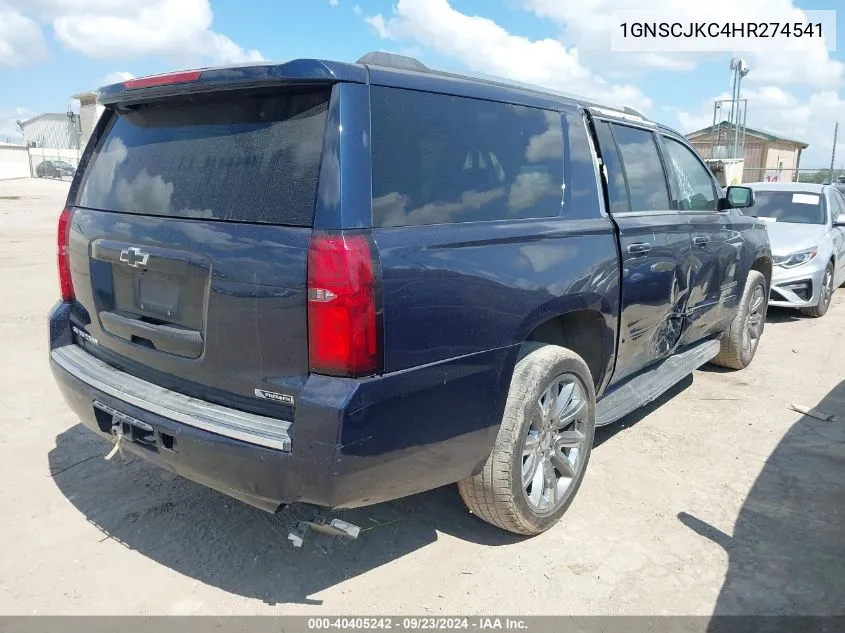 2017 Chevrolet Suburban C1500 Premier VIN: 1GNSCJKC4HR274541 Lot: 40405242