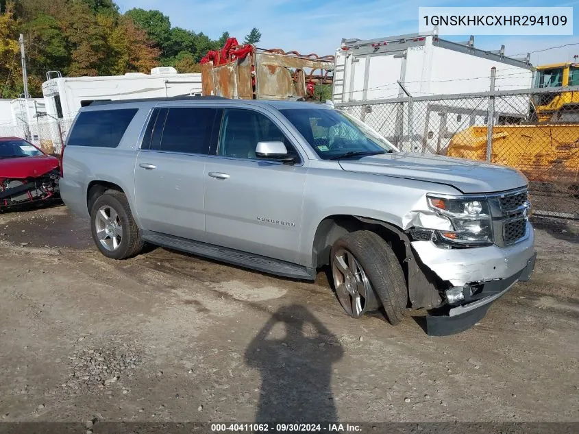 1GNSKHKCXHR294109 2017 Chevrolet Suburban Lt