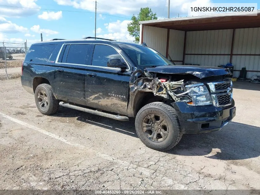 2017 Chevrolet Suburban Lt VIN: 1GNSKHKC2HR265087 Lot: 40453260