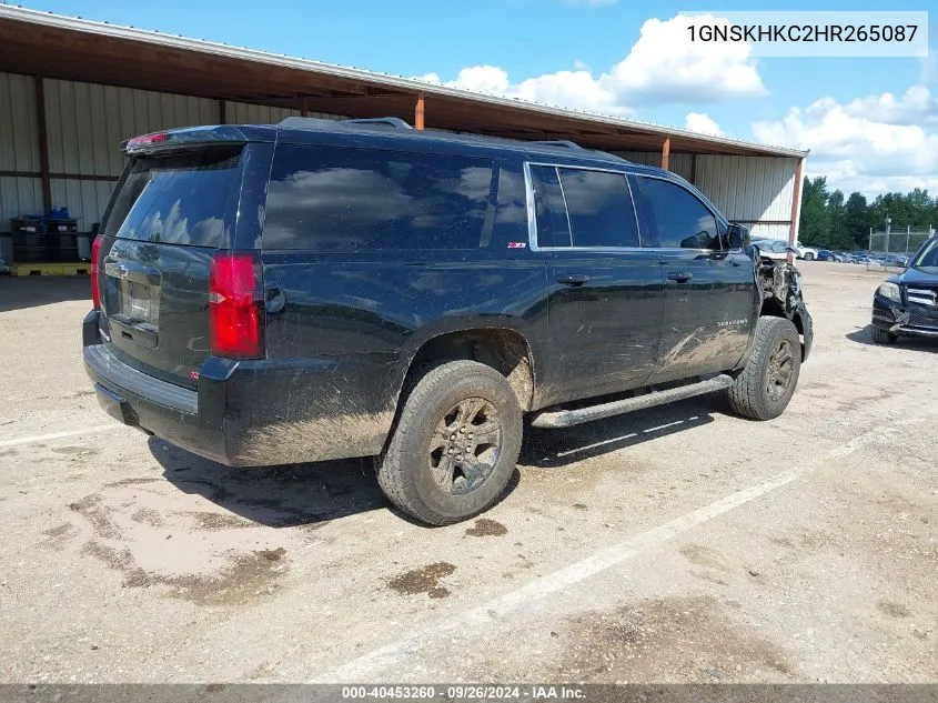 1GNSKHKC2HR265087 2017 Chevrolet Suburban Lt