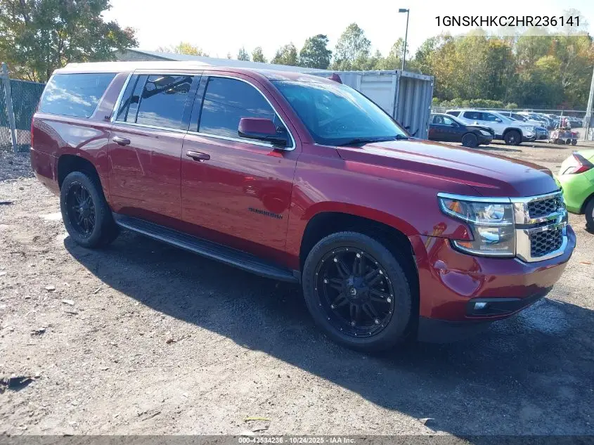 1GNSKHKC2HR236141 2017 Chevrolet Suburban Lt