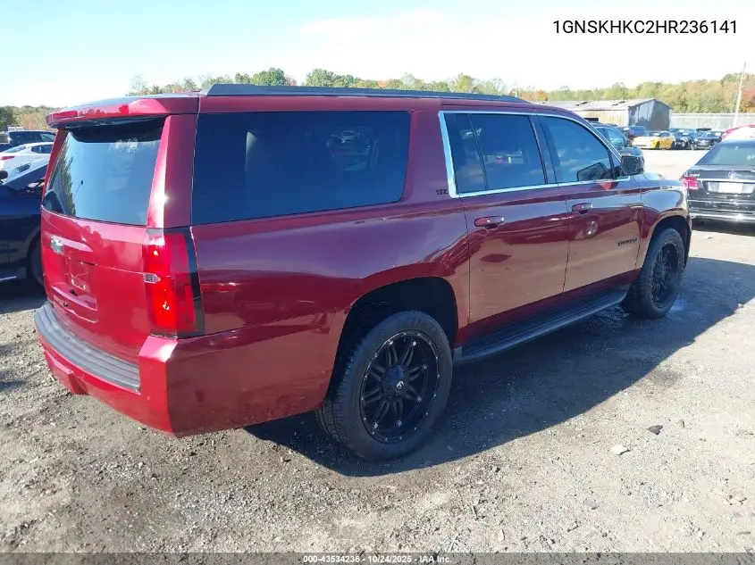 1GNSKHKC2HR236141 2017 Chevrolet Suburban Lt