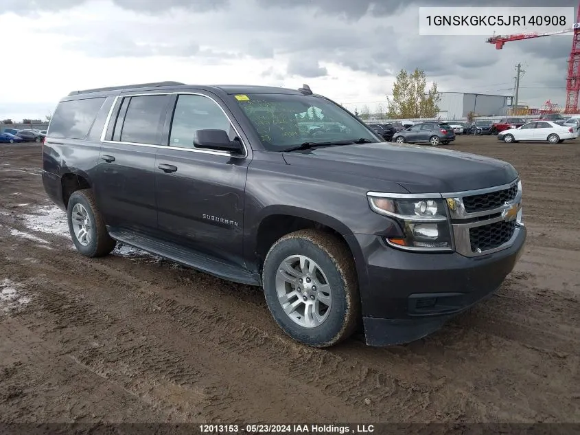 2018 Chevrolet Suburban K1500 Ls VIN: 1GNSKGKC5JR140908 Lot: 12013153