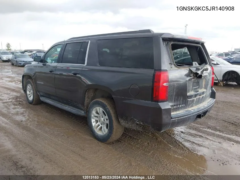 2018 Chevrolet Suburban K1500 Ls VIN: 1GNSKGKC5JR140908 Lot: 12013153