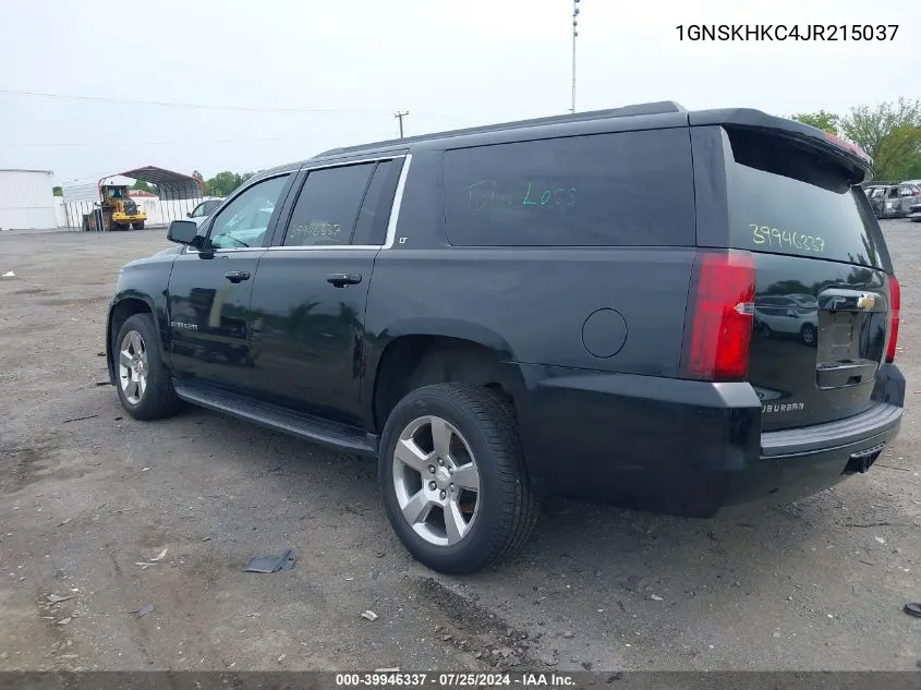 2018 Chevrolet Suburban Lt VIN: 1GNSKHKC4JR215037 Lot: 39946337