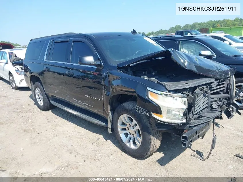 2018 Chevrolet Suburban Lt VIN: 1GNSCHKC3JR261911 Lot: 40043421