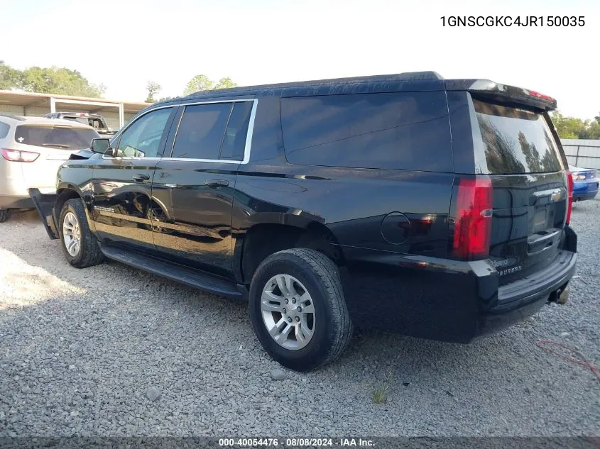 1GNSCGKC4JR150035 2018 Chevrolet Suburban C1500 Ls