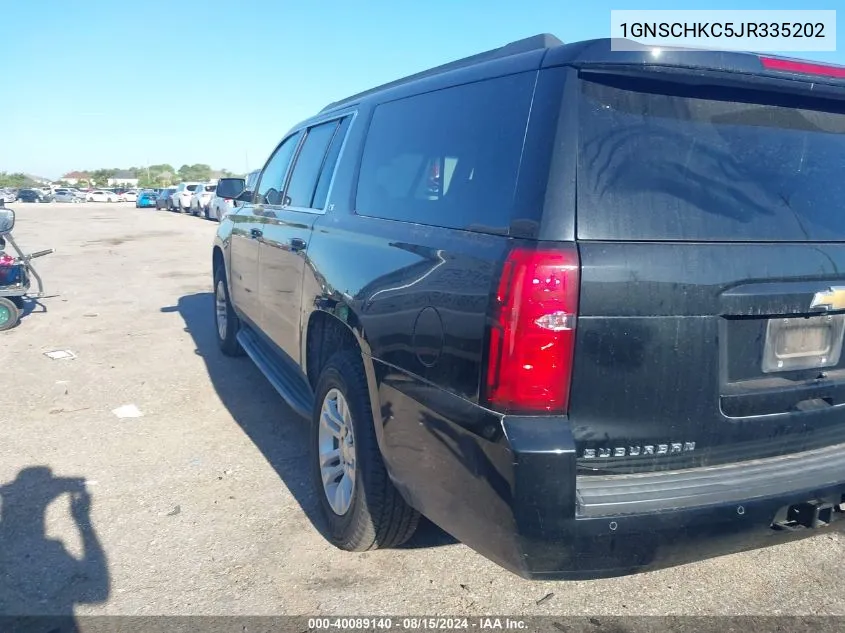 1GNSCHKC5JR335202 2018 Chevrolet Suburban Lt