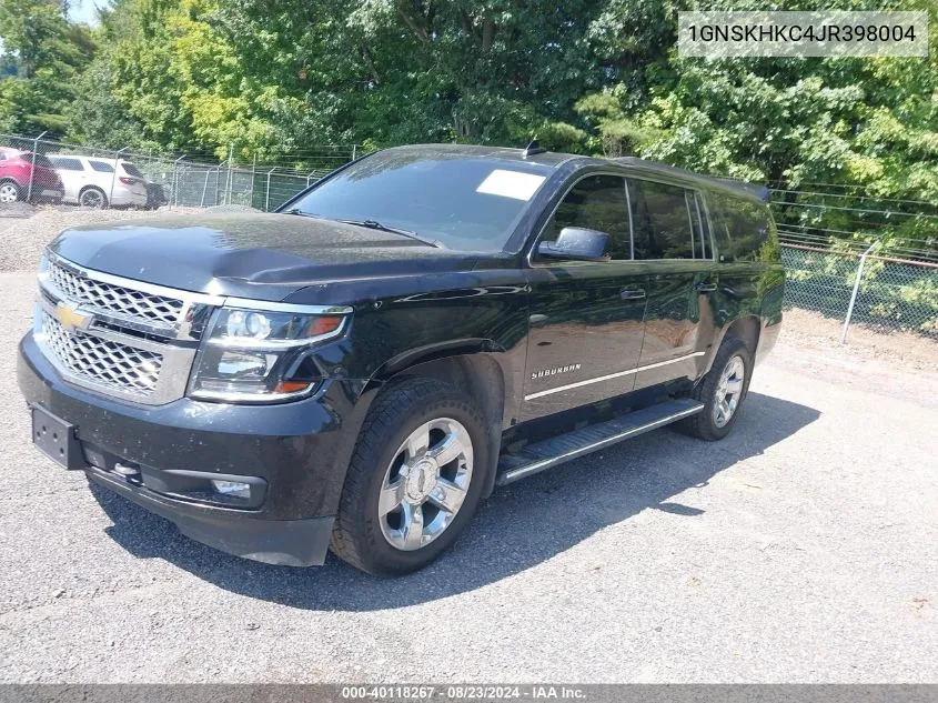 2018 Chevrolet Suburban Lt VIN: 1GNSKHKC4JR398004 Lot: 40118267