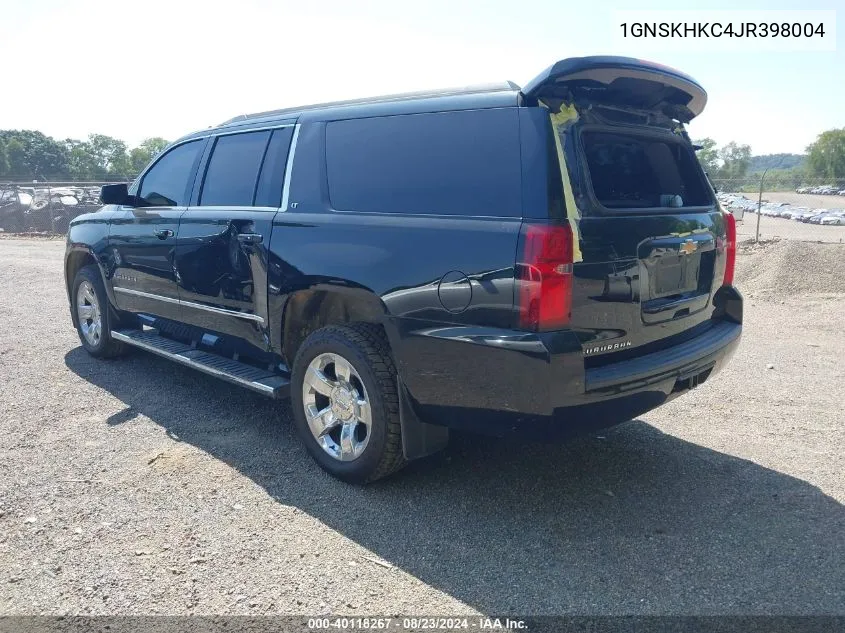 2018 Chevrolet Suburban Lt VIN: 1GNSKHKC4JR398004 Lot: 40118267