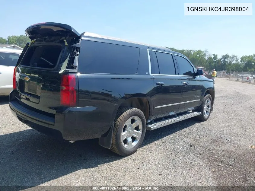 2018 Chevrolet Suburban Lt VIN: 1GNSKHKC4JR398004 Lot: 40118267