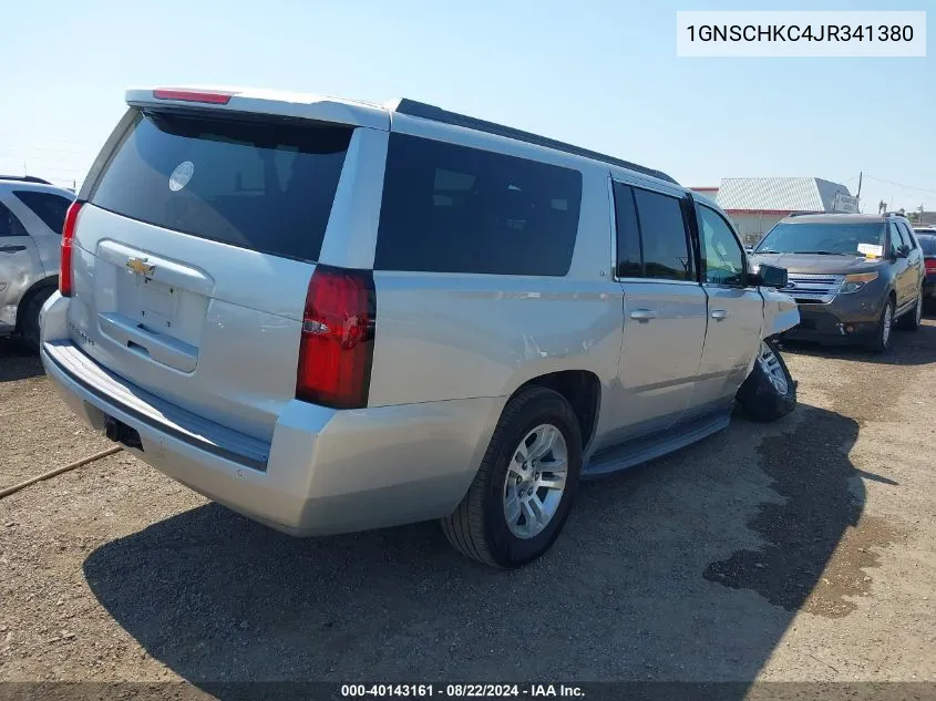 2018 Chevrolet Suburban Lt VIN: 1GNSCHKC4JR341380 Lot: 40143161