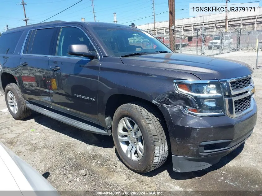 2018 Chevrolet Suburban K1500 Lt VIN: 1GNSKHKC5JR379171 Lot: 40143399