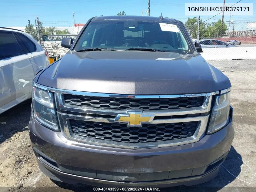 1GNSKHKC5JR379171 2018 Chevrolet Suburban K1500 Lt