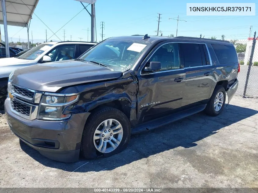 1GNSKHKC5JR379171 2018 Chevrolet Suburban K1500 Lt