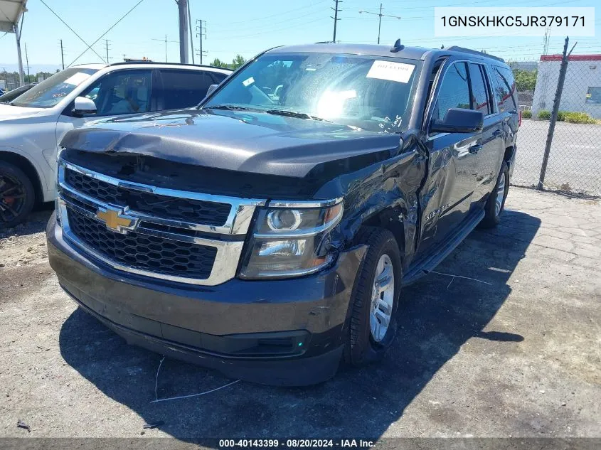 2018 Chevrolet Suburban K1500 Lt VIN: 1GNSKHKC5JR379171 Lot: 40143399