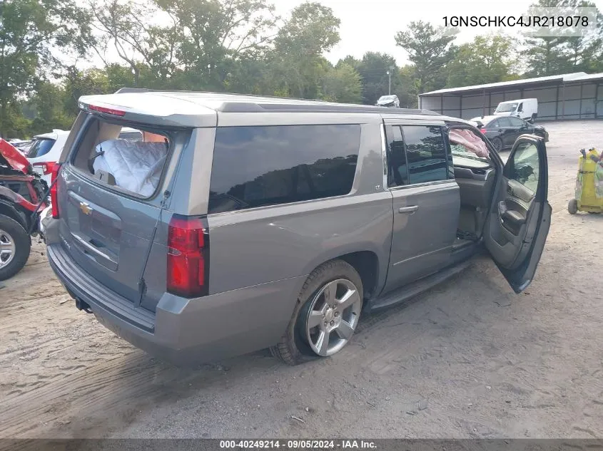 2018 Chevrolet Suburban C1500 Lt VIN: 1GNSCHKC4JR218078 Lot: 40249214