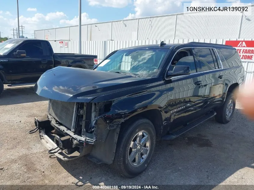 1GNSKHKC4JR139092 2018 Chevrolet Suburban Lt