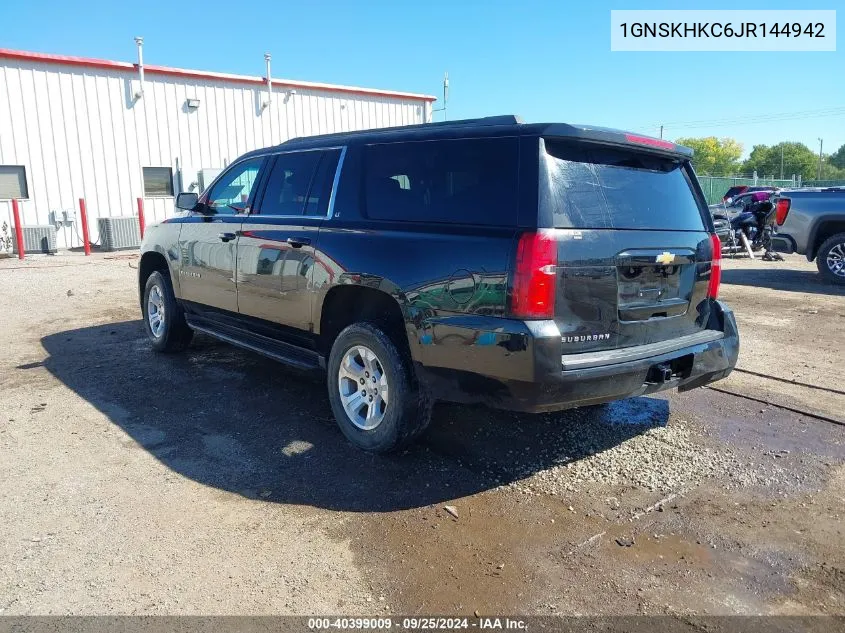 1GNSKHKC6JR144942 2018 Chevrolet Suburban Lt