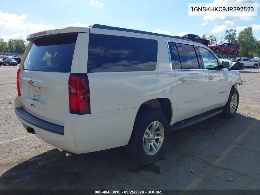 2018 Chevrolet Suburban Lt VIN: 1GNSKHKC9JR392523 Lot: 40433810