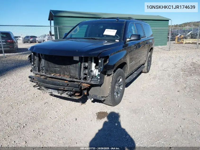 1GNSKHKC1JR174639 2018 Chevrolet Suburban Lt