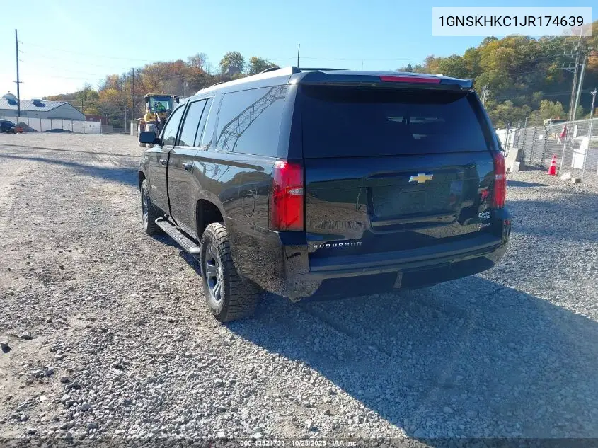 1GNSKHKC1JR174639 2018 Chevrolet Suburban Lt
