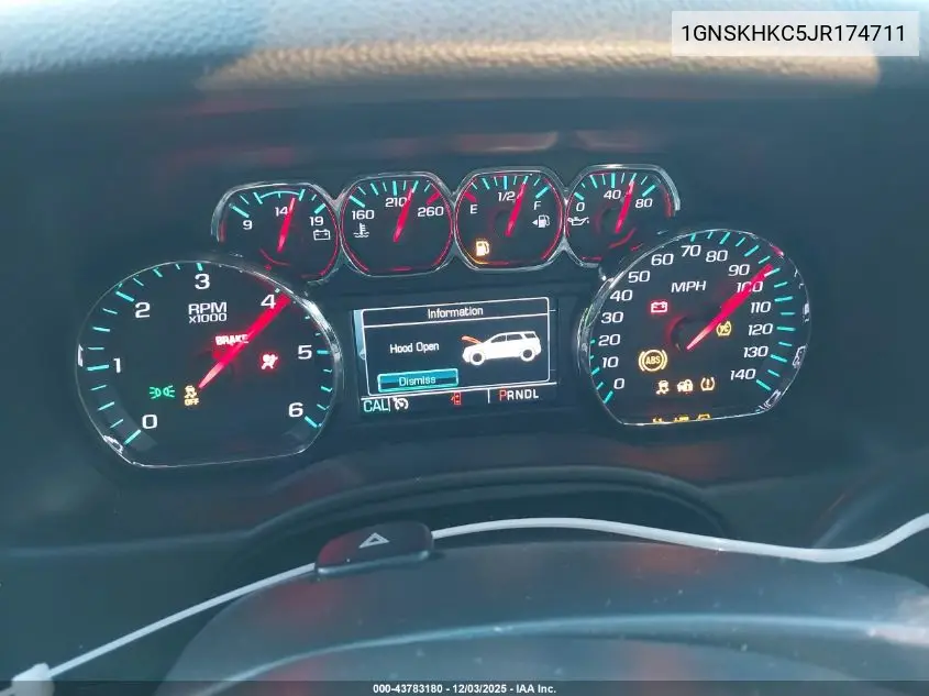 1GNSKHKC5JR174711 2018 Chevrolet Suburban Lt