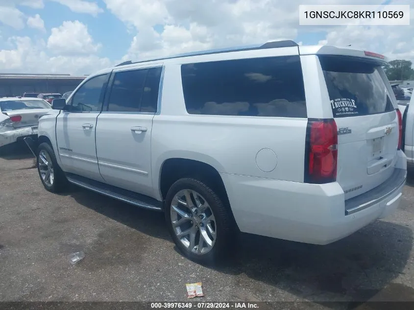 2019 Chevrolet Suburban Premier VIN: 1GNSCJKC8KR110569 Lot: 39976349