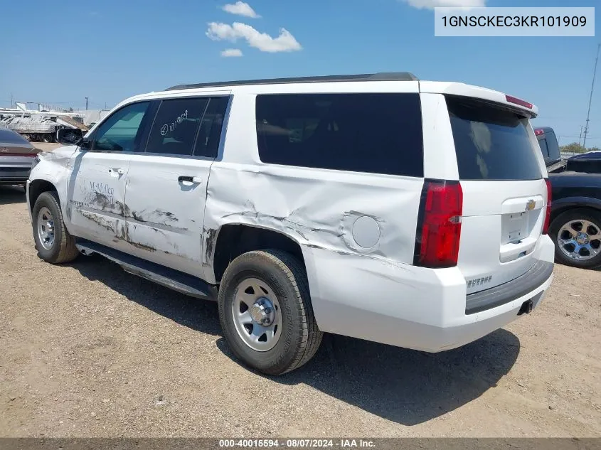 2019 Chevrolet Suburban C1500 VIN: 1GNSCKEC3KR101909 Lot: 40015594