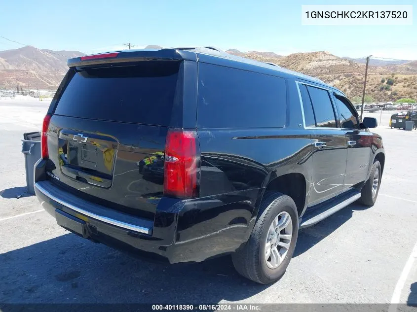 1GNSCHKC2KR137520 2019 Chevrolet Suburban Lt